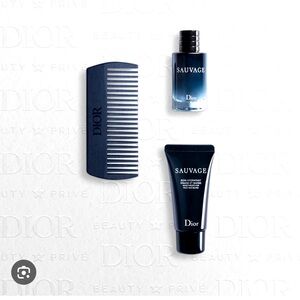 Dior Sauvage Men's travel Grooming 3pc set NIB
